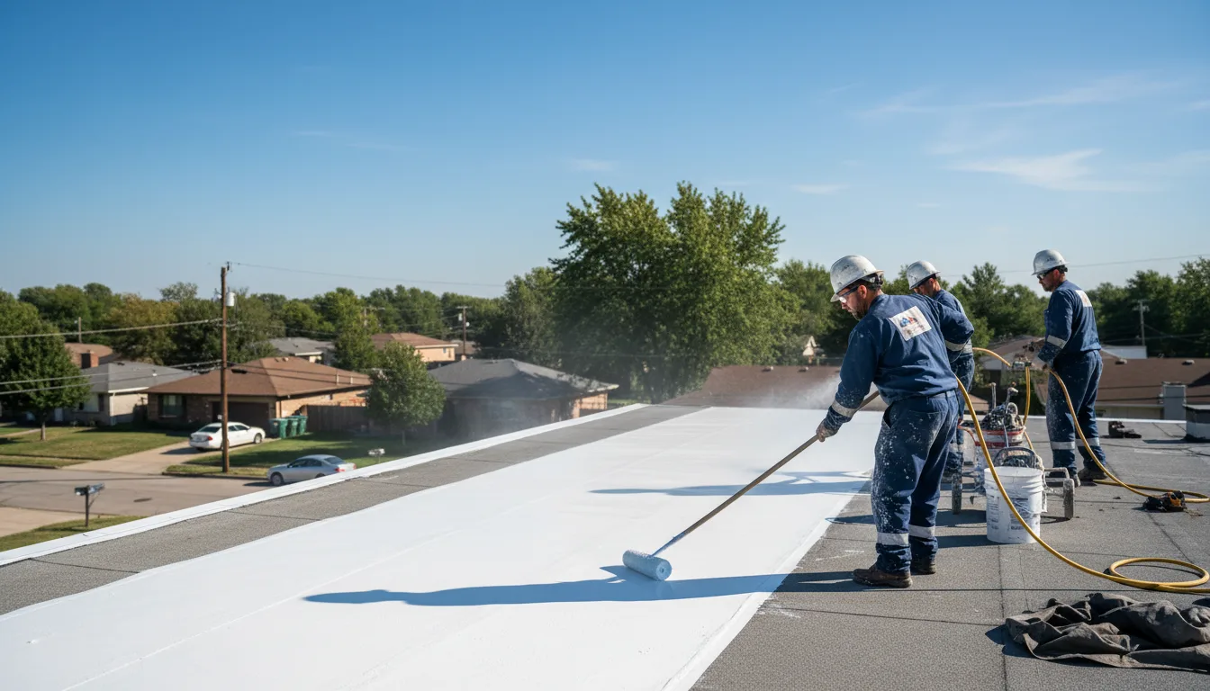 Commercial roof coating in Java Village, NY near me